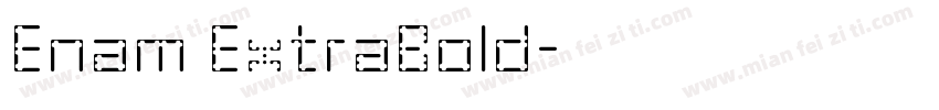 Enam ExtraBold字体转换